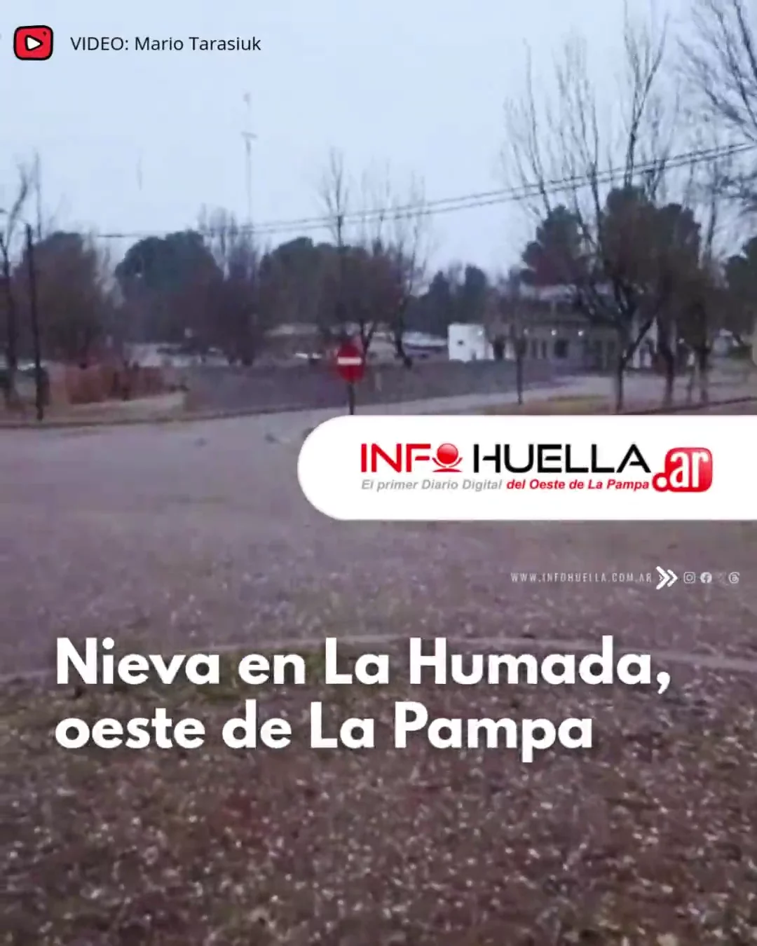 nieve en La Humada